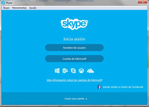 skype iniciar sesión.
